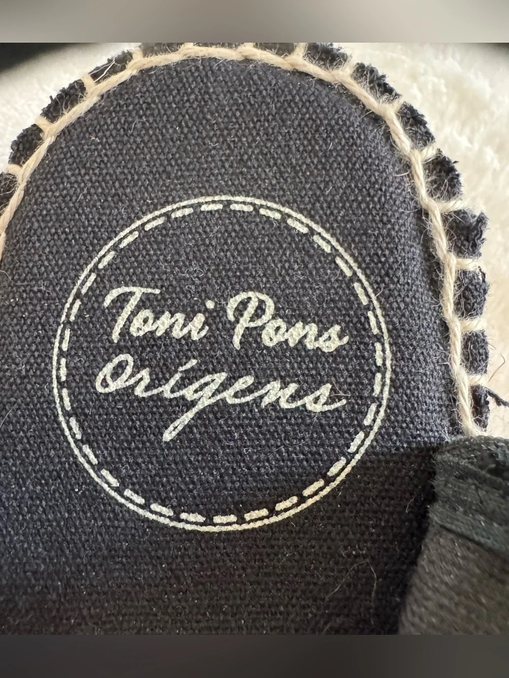 Toni Pons Nantes Black Metallic Stripe Espadrille Slingback Sandals EU 41/US 10